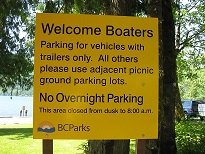 jade bay boat launch parking